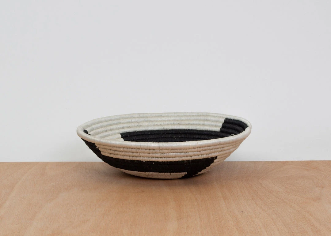 KAZI Large Black + White Geo Bowl Home Goods 4 KAZI Large Black + White Geo Bowl Home Goods