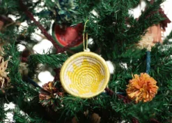 KAZI Lemon Basket Ornament Fair Trade 6 KAZI Lemon Basket Ornament Fair Trade