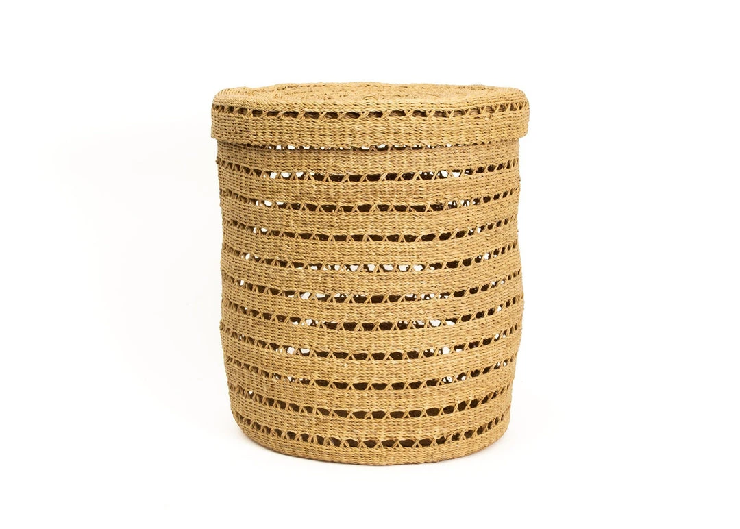 KAZI Home Goods Lidded Lace Extra Large Grass Box 3 KAZI Home Goods Lidded Lace Extra Large Grass Box
