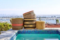 KAZI Lidded Lace Large Grass Box Home Goods