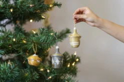 KAZI Metallic Gold + Mirage Gray Ornament Set