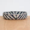 KAZI Metallic Silver Oval Basket