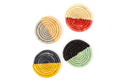 KAZI Mod Raffia Coaster Set Home Goods