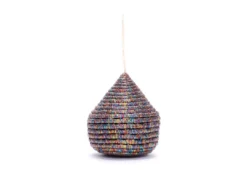 KAZI Multicolor Metallic Bulb Ornament Fair Trade