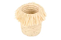 KAZI Natural Fringed Brush Cup Home Goods