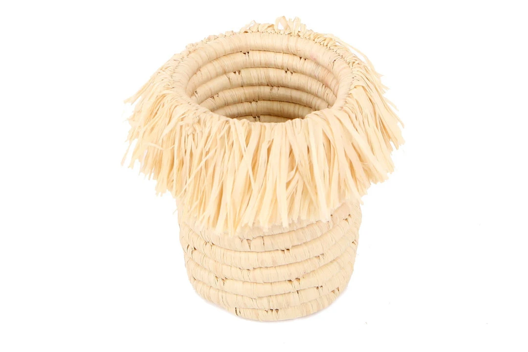 KAZI Natural Fringed Brush Cup Home Goods 3 KAZI Natural Fringed Brush Cup Home Goods