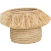 KAZI Home Goods Natural Fringed Large Catch All 2 KAZI Home Goods Natural Fringed Large Catch All
