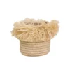 KAZI Natural Fringed Small Catch All 2 KAZI Natural Fringed Small Catch All