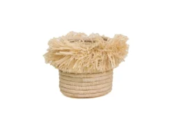 KAZI Natural Fringed Small Catch All