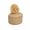 KAZI Home Goods Natural Penelope Pom Pom Box 2 KAZI Home Goods Natural Penelope Pom Pom Box