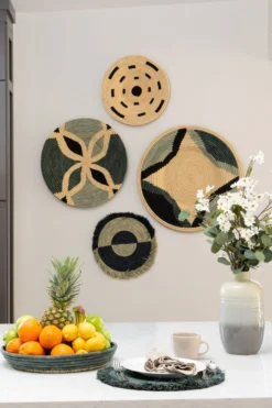 KAZI Home Goods Nea Opal Gray Wall Plate II 7 KAZI Home Goods Nea Opal Gray Wall Plate II