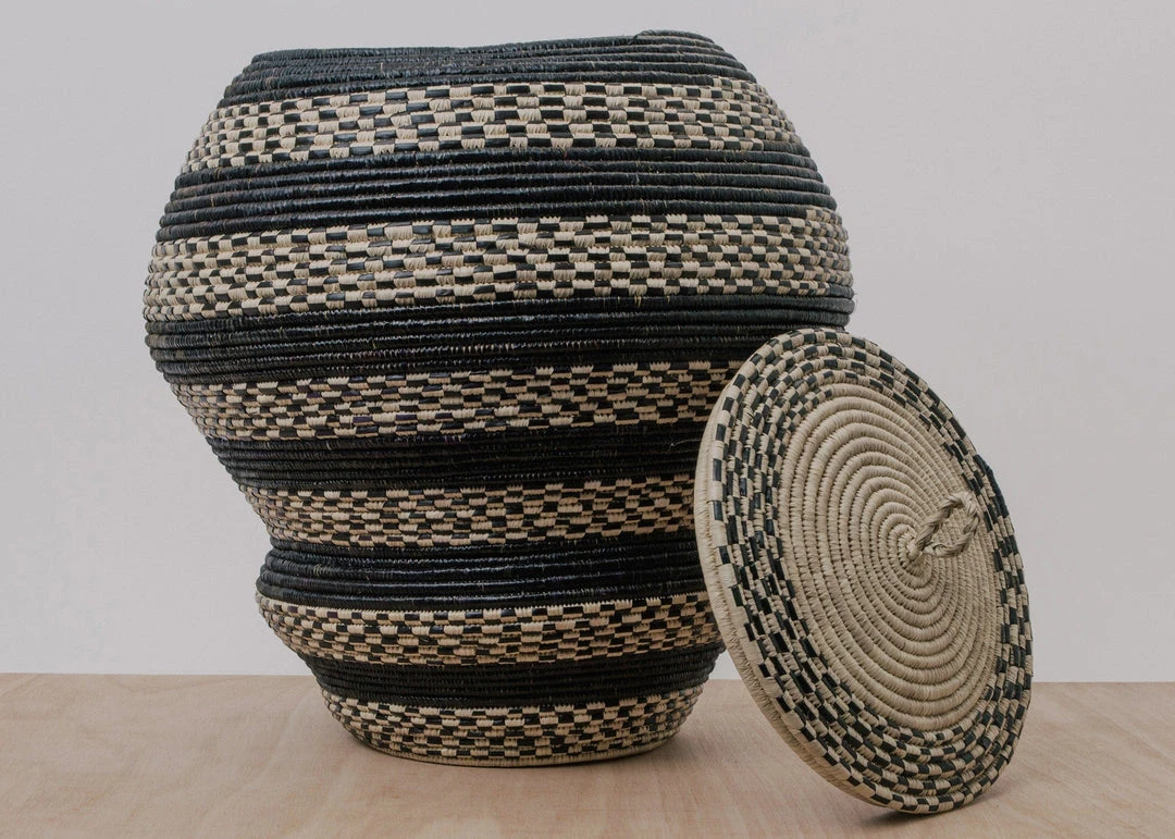 KAZI Home Goods Nubian Floor Basket II 3 KAZI Home Goods Nubian Floor Basket II