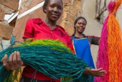 KAZI Opal Gray Color Blocked Oval Basket Home Goods