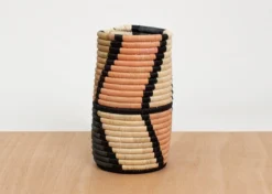 KAZI Peach Mstari Vase Home Goods