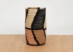 KAZI Peach Mstari Vase Home Goods