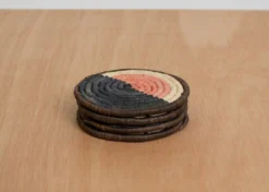 KAZI Home Goods Peach Soleil Coaster Set