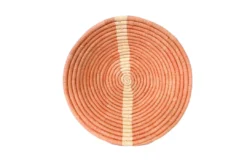 KAZI Peach Striped Large Bowl Home Goods
