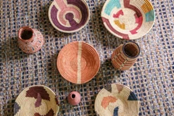 KAZI Peach Striped Large Bowl Home Goods 6 KAZI Peach Striped Large Bowl Home Goods