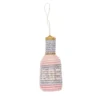 KAZI Rosé Bottle Ornament Fair Trade