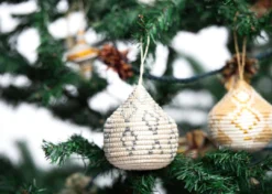 KAZI Silver Bulb Ornament