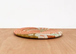 KAZI Home Goods Small Desert Flower Biko Trivet 10 KAZI Home Goods Small Desert Flower Biko Trivet