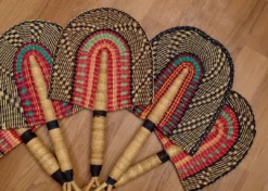 KAZI Home Goods Small Desert Rose Fan