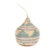 KAZI Soft Blue + Silver Bulb Ornament Fair Trade 1 KAZI Soft Blue + Silver Bulb Ornament Fair Trade