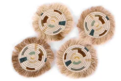 KAZI Soothing Sands Fringed Coasters