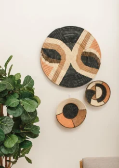 KAZI Home Goods Tabia Peach Wall Plate III