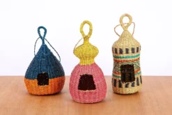 KAZI All Natural Teal Gourd Birdhouse