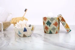 KAZI Tiny Silver Blue Igisozi Catch All Home Goods