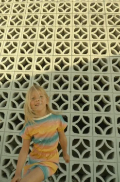 Honey Cake Tiger Kids' Sky's The Limit Short Sleeve Dress 12 Honey Cake Tiger Kids' Sky's The Limit Short Sleeve Dress