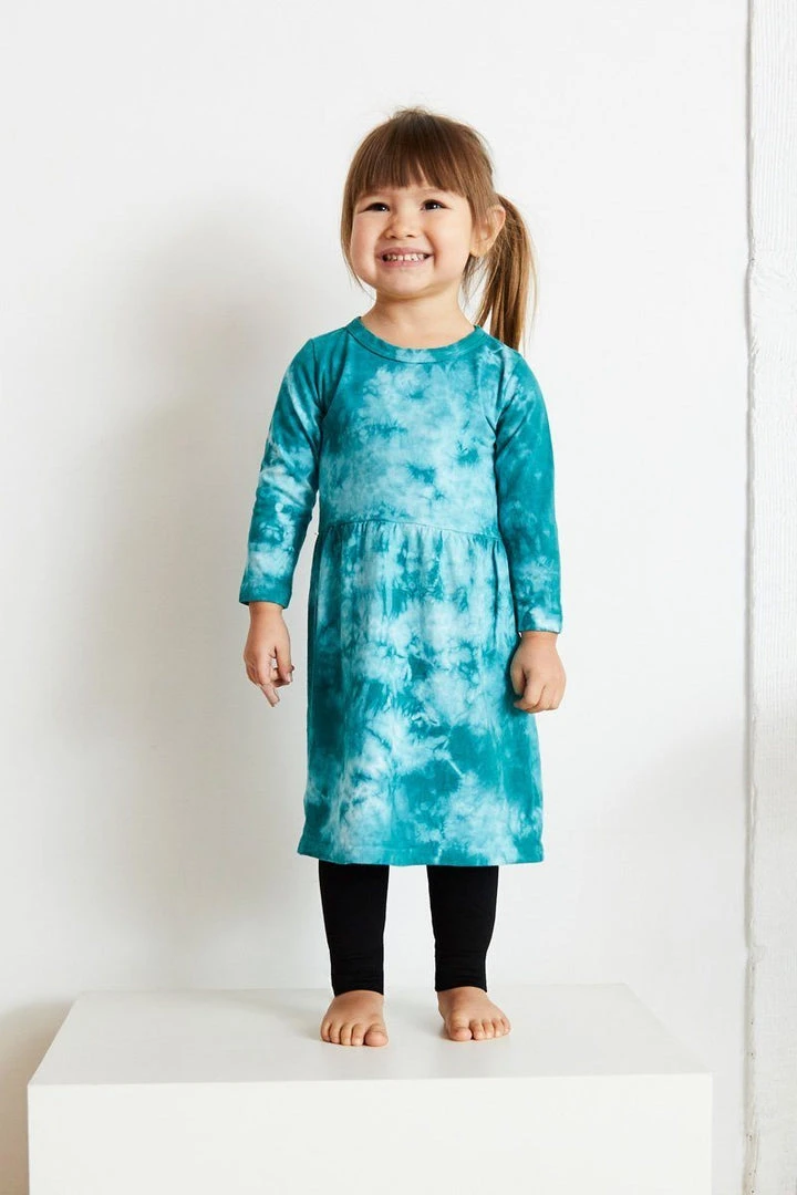 North Of West Kids' Tie Dye Long Sleeve Dress - Atlantic Sale 4 North Of West Kids' Tie Dye Long Sleeve Dress - Atlantic Sale