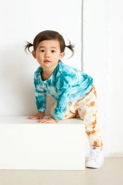 North Of West Best Sellers Baby's Tie Dye Harem Pants - Amber