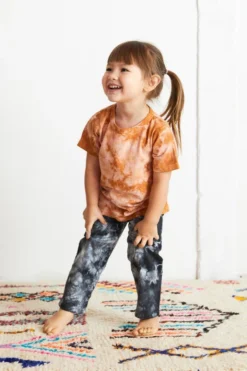North Of West Kids' Tie Dye Tee - Amber