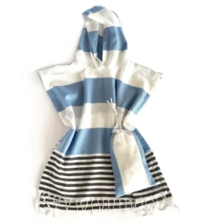 Hilana: Upcycled Cotton Home Goods Kids' Veracruz Upcycled Hooded Poncho Towel