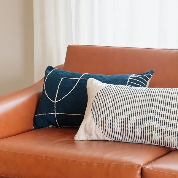 Kiliim Blue Temple Lumbar Pillow Cover 4 Kiliim Blue Temple Lumbar Pillow Cover