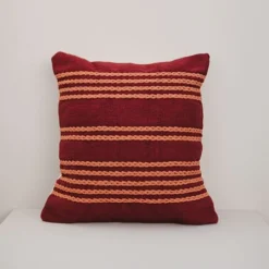 Kiliim Burgundy Meadow Throw Pillow Cover Home Goods