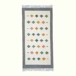 Kiliim Pastel Tiles Wool Runner / Rug Home Goods
