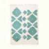 Kiliim Home Goods Teal Bustan Wool Runner / Rug