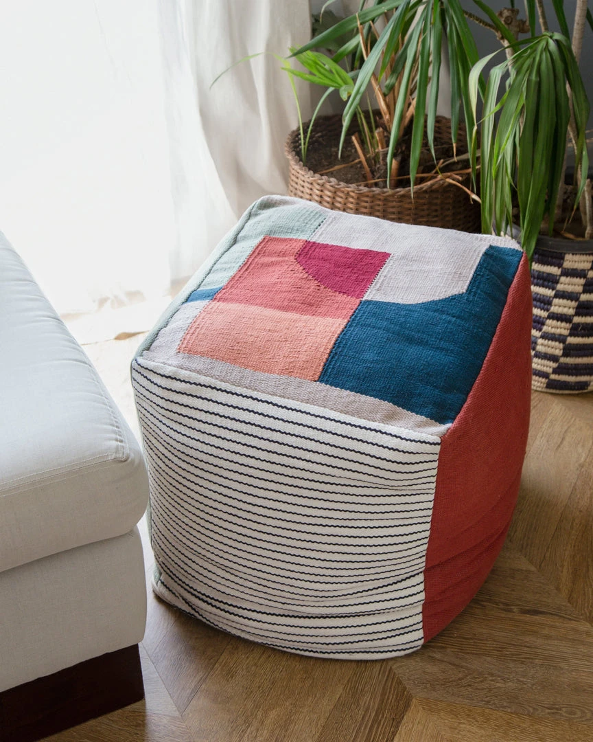 Kiliim Temple Pouf Home Goods 4 Kiliim Temple Pouf Home Goods