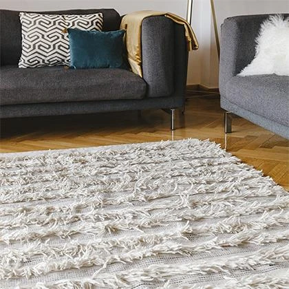 Kiliim White Fringe Wool Runner/Rug 4 Kiliim White Fringe Wool Runner/Rug