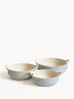 Korissa Amari Fruit Bowl Set - Blue Home Goods
