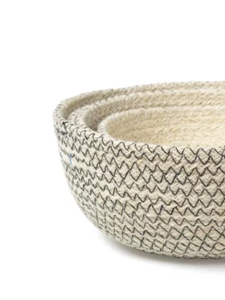 Korissa Home Goods Amari Round Bowl Set - Black