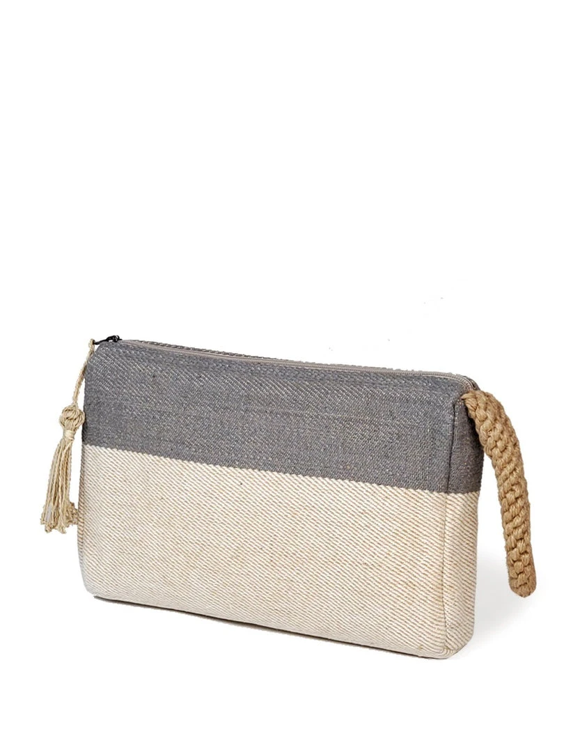 Korissa Accessories Block A Clutch - Gray 4 Korissa Accessories Block A Clutch - Gray