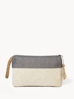 Korissa Accessories Block A Clutch - Gray