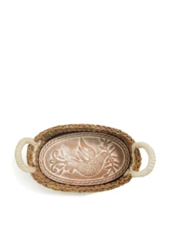Korissa Best Sellers Bread Warmer + Basket - Bird Oval
