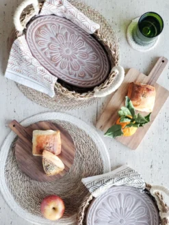 Korissa Bread Warmer + Basket - Flower