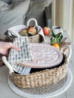 Korissa Bread Warmer + Basket - Flower