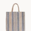 Korissa Dora Jute Tote Bag - Pale Gray 1 Korissa Dora Jute Tote Bag - Pale Gray